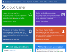 Tablet Screenshot of cloud-caster.com